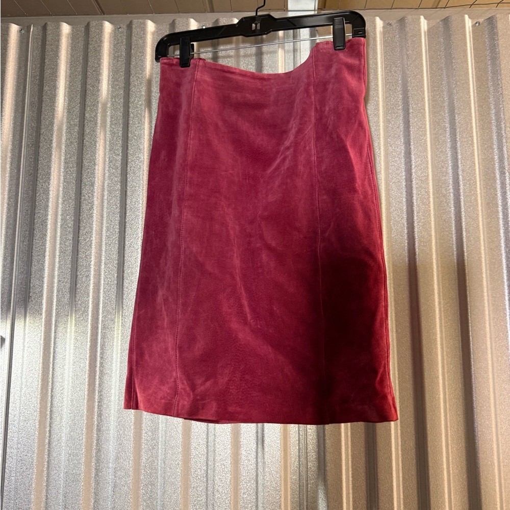 Lane Bryant Rich Pink Pencil Skirt